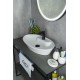 Раковина Gid N9398 51142 накладная белая 61x37x12