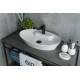 Раковина Gid N9398 51142 накладная белая 61x37x12