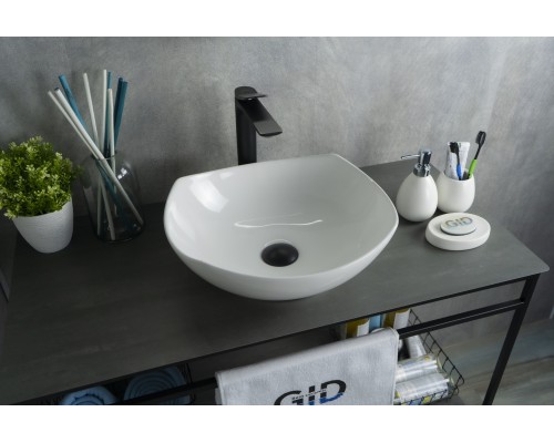 Раковина Gid N9412 51191 накладная белая 41.5x38x14