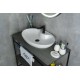 Раковина Gid N9438 51151 накладная белая 65x43x12