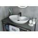 Раковина Gid N9438 51151 накладная белая 65x43x12