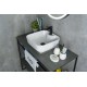 Раковина Gid N9443 51154 накладная белая 41x41x15