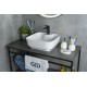 Раковина Gid N9443 51154 накладная белая 41x41x15