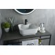 Раковина Gid N9443 51154 накладная белая 41x41x15
