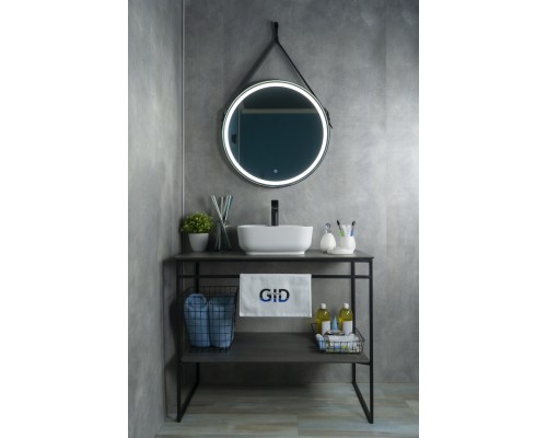 Раковина Gid N9443 51154 накладная белая 41x41x15