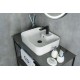 Раковина Gid N9445 51155 накладная белая 52x41.5x15