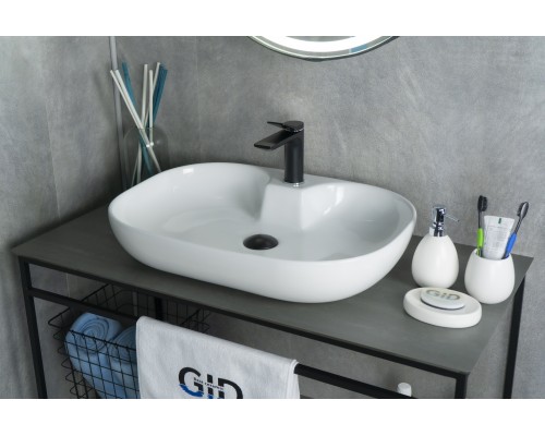 Раковина Gid N9446b 51156 накладная белая 61x42x12.5 Раковина Gid N9446b 51156 накладная белая 61x42x12.5