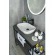 Раковина Gid N9447 51157 накладная белая 51x34x13
