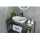 Раковина Gid N9447 51157 накладная белая 51x34x13