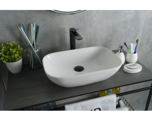 Раковина Gid N9447 51157 накладная белая 51x34x13