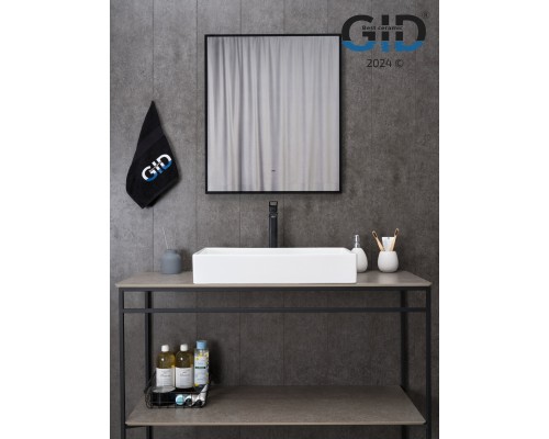 Раковина Gid N9496 51228 накладная белая 60.5x37x11