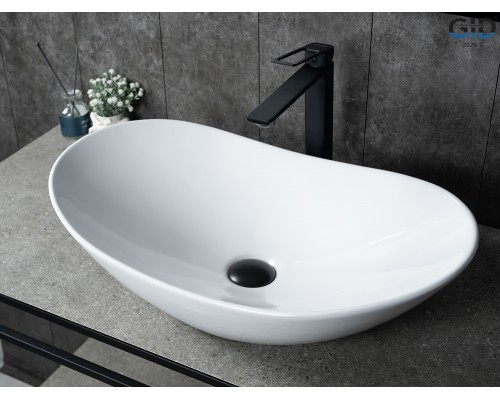 Раковина Gid N9811 51175 накладная белая 61x37x15