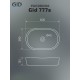 Раковина Gid 777s 51222 накладная белая 60x39x13.5