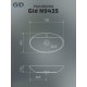 Раковина Gid N9435 51149 накладная белая 73x41.5x13.5