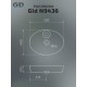 Раковина Gid N9436 51150 накладная белая 55x40x10.5