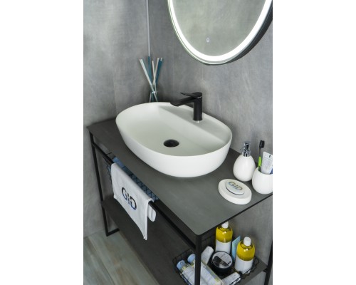 Раковина Gid Wm1346 51192 накладная белая матовая 61x41x14 Раковина Gid Wm1346 51192 накладная белая матовая 61x41x14