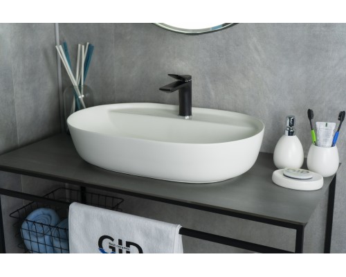 Раковина Gid Wm1346 51192 накладная белая матовая 61x41x14 Раковина Gid Wm1346 51192 накладная белая матовая 61x41x14