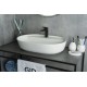 Раковина Gid Wm1346 51192 накладная белая матовая 61x41x14