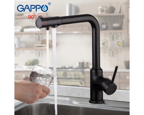Смеситель Gappo для кухни со встроенным фильтром (краном) под питьевую воду G4390-10