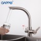Смеситель Gappo для кухни со встроенным фильтром (краном) под питьевую воду G4399