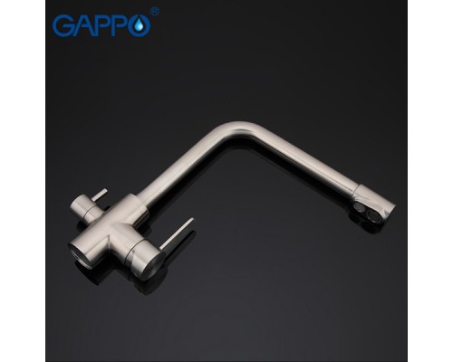 Смеситель Gappo для кухни со встроенным фильтром (краном) под питьевую воду G4399-1