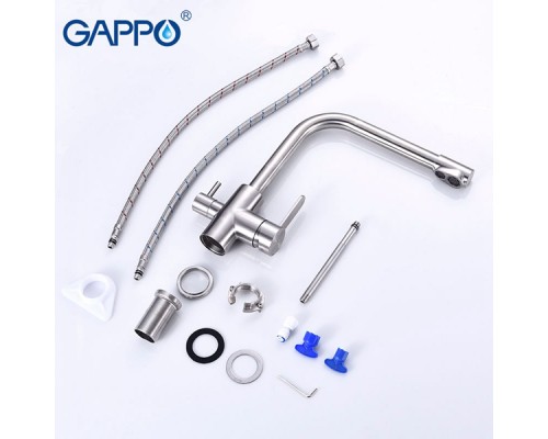 Смеситель Gappo для кухни со встроенным фильтром (краном) под питьевую воду G4399-1