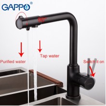 Смеситель Gappo для кухни со встроенным фильтром (краном) под питьевую воду G4390-10