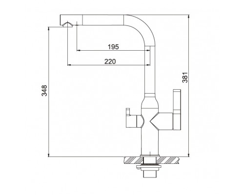 Смеситель Gappo для кухни со встроенным фильтром (краном) под питьевую воду G4399-4