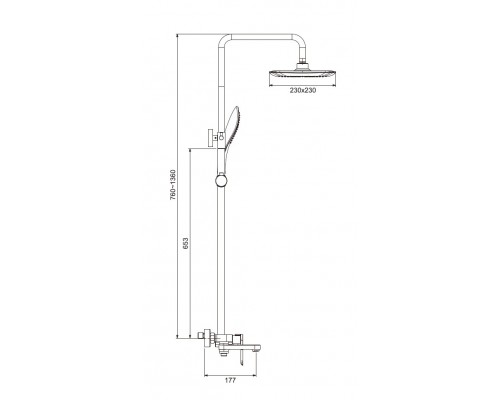 Душевая стойка Gappo G2448
