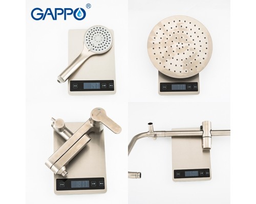 Душевая стойка со смесителем телескопическая Gappo G2418 Душевая стойка со смесителем телескопическая Gappo G2418