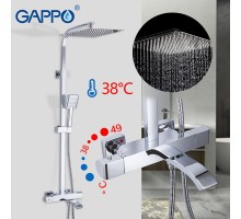 Душевая стойка с термостатом Gappo G2407-40