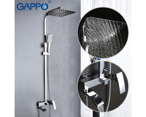 Душевая стойка со смесителем Gappo G2407