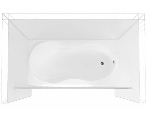 Карниз для ванны Aquanet 00157486 180 см прямой