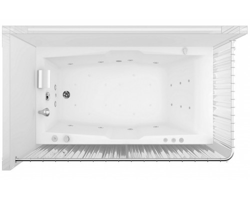 Карниз для ванны Aquanet 00165118 180*80 см Г-образный