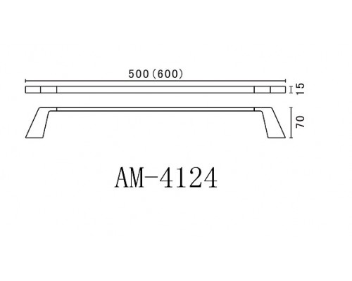 Полотенцедержатель Art&Max Techno AM-E-4124, 50 см, хром