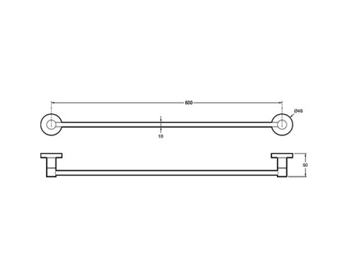 Полотенцедержатель Jacob Delafon Classique, 60 см, хром, E77828-CP
