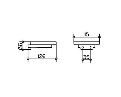 Полочка для мыла Keuco Collection Moll 12755 019000