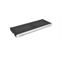Полка алюминиевая Ravak Slim S 27.8 см, с крючками, черный/хром, X07P575