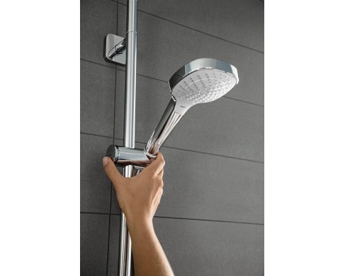 Душевой гарнитур Hansgrohe 26580400 Croma Select E Multi, штанга 65 см, белый/хром