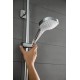 Душевой гарнитур Hansgrohe 26580400 Croma Select E Multi, штанга 65 см, белый/хром