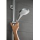 Душевой гарнитур Hansgrohe 26580400 Croma Select E Multi, штанга 65 см, белый/хром