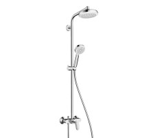 Душевая система Hansgrohe 27266400 Crometta 160 1jet для душа, белый/хром