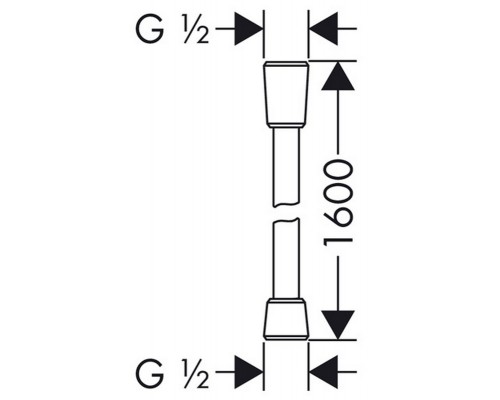 Шланг для душа Hansgrohe Sensoflex 28136000, 1,60 м