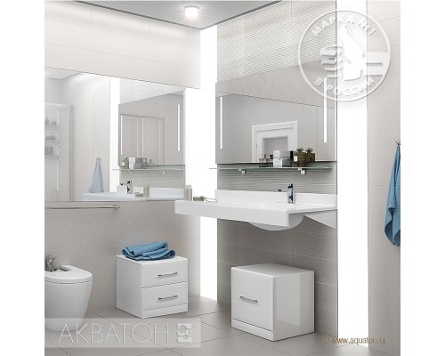 Зеркало Акватон ОТЕЛЬ 127, 1A107802OT010 с LED-подсветкой