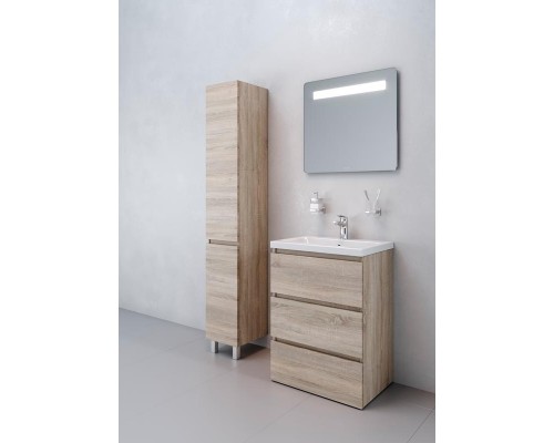 Тумба Am.Pm Gem S M91FSX0602OF под раковину напольная 60 см, со встроенной ступенькой для детей, светлый дуб