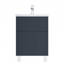 Тумба под раковину Am.Pm Gem M90FSX06022GM32, напольная, 60 см, 2 ящика push-to-open, графит матовый