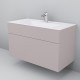 Тумба под раковину Am.Pm Inspire 2.0 M50AFHX1003EGM подвесная 100 см, 3 ящика, цвет элегантный серый, матовый