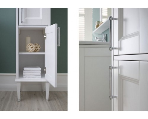 Пенал Aquanet Бостон М, 36 см, белый матовый, левый/правый, 00209680/00209681