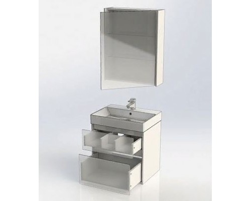 Тумба под раковину Aquanet Бруклин 60 00203958, цвет- белый