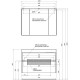 Тумба под раковину Aquanet Бруклин 100 см, белая, 00203961